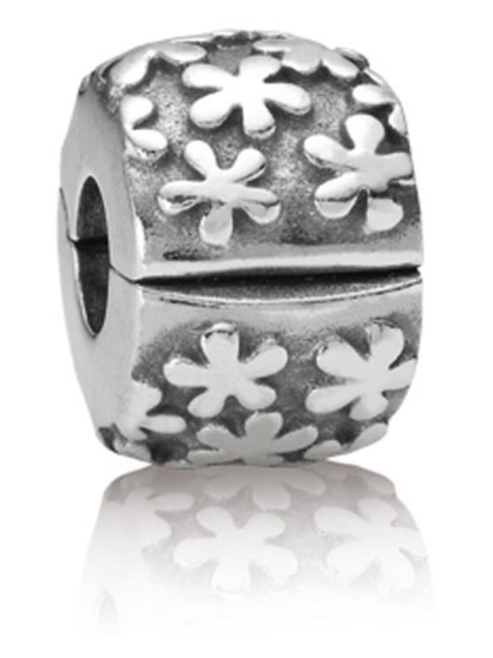PANDORA Flowers Clip Authentic Sterling Silver Charm Divider Garden Floral